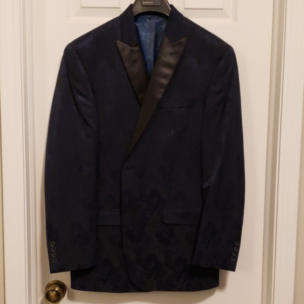 Navy/Black textured Blazer size 42